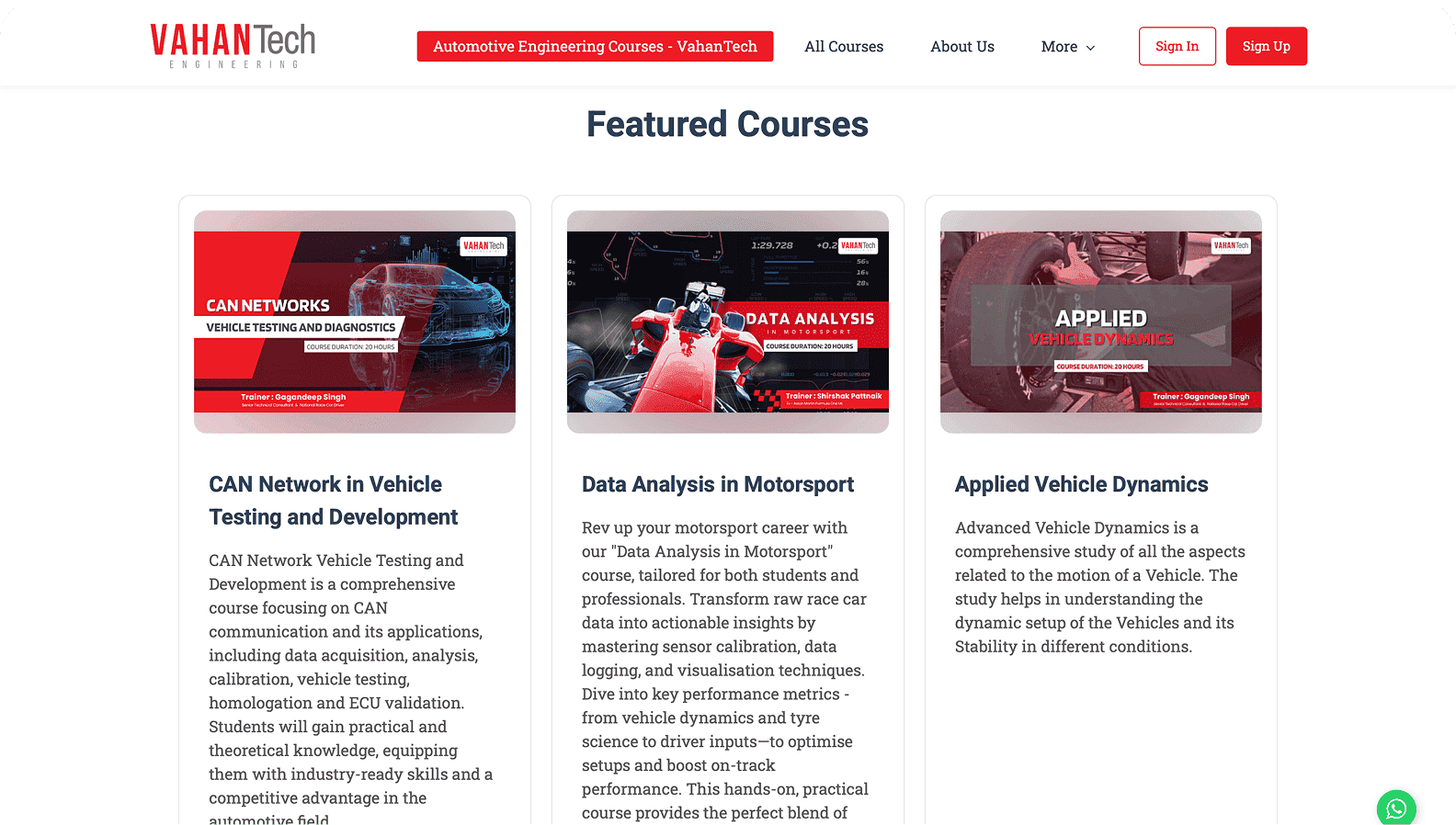 VahanTech Engineering - Portfolio