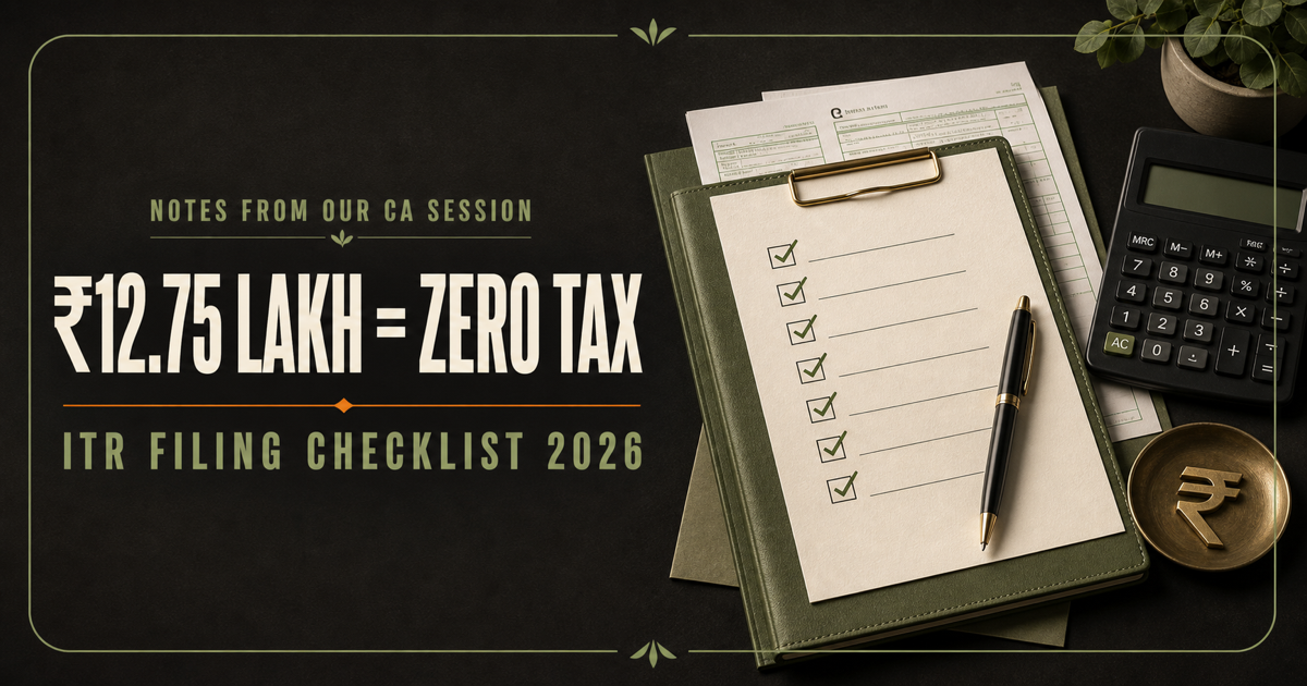 ITR filing checklist 2026 — notes from Remonthub's CA session