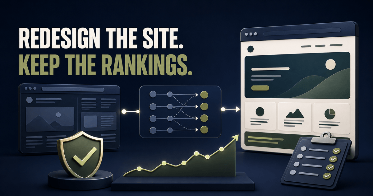 Website redesign SEO: keeping search rankings through a site migration