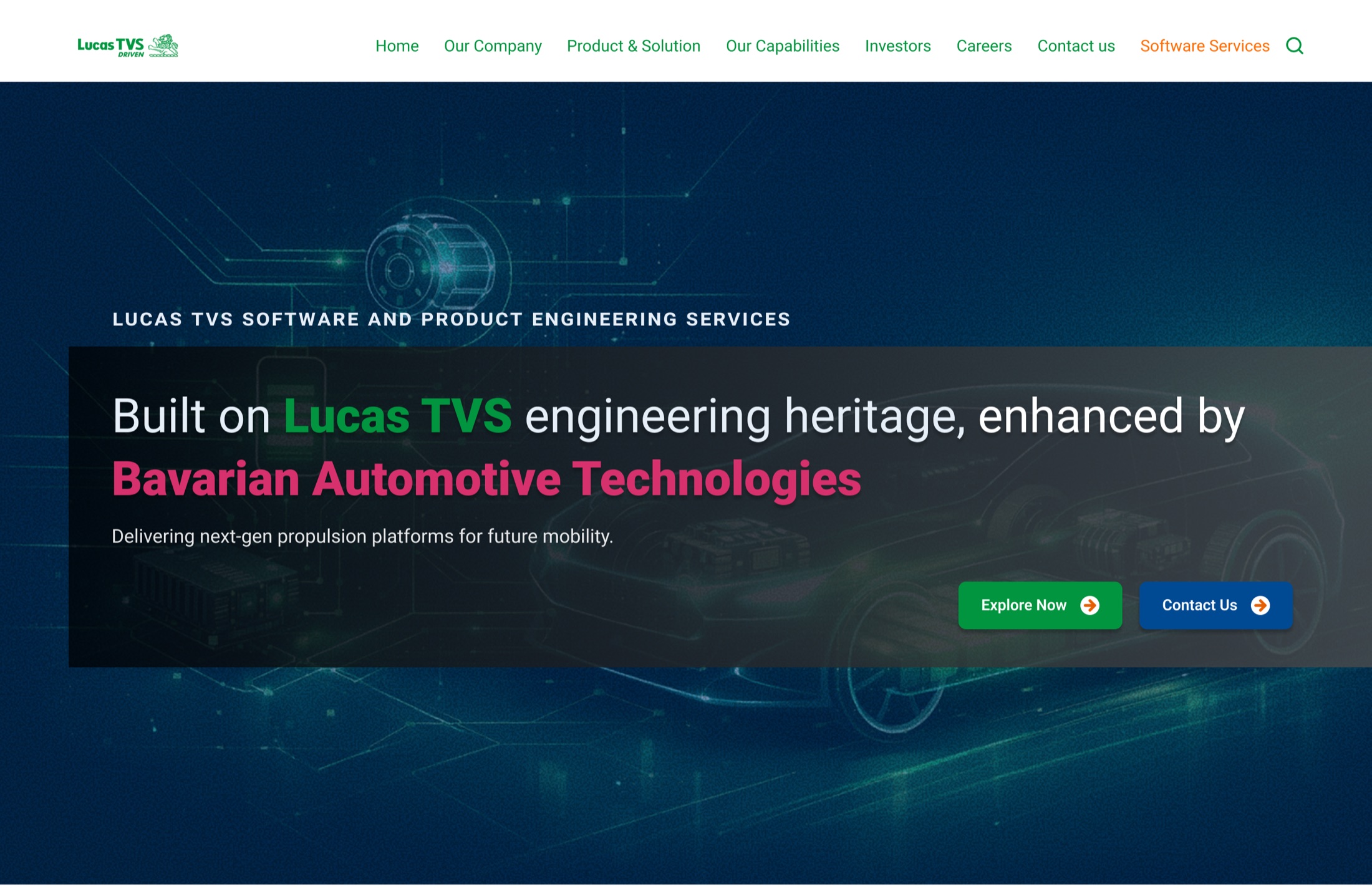 Lucas TVS Website - Portfolio