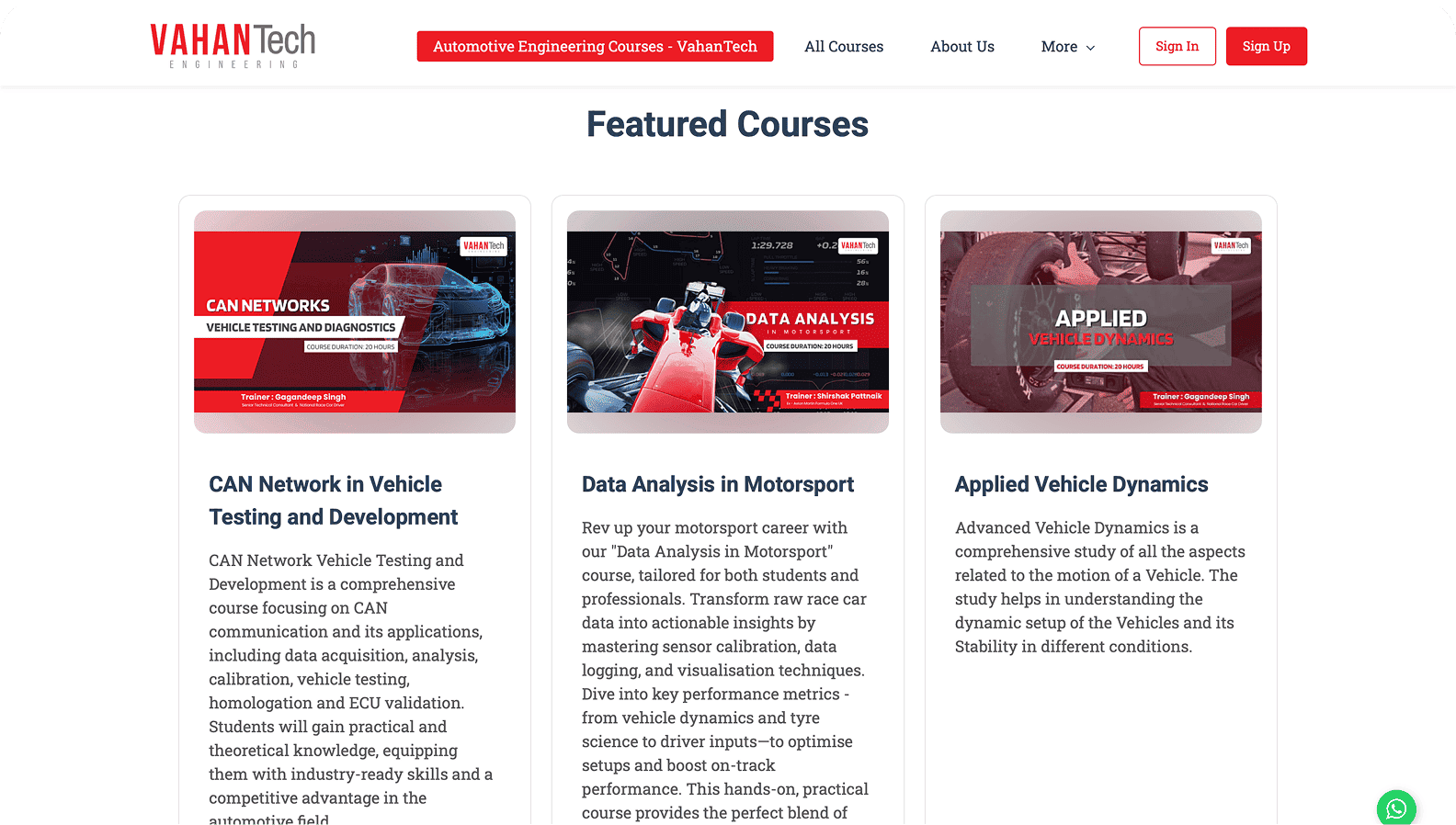 VahanTech Engineering - Portfolio